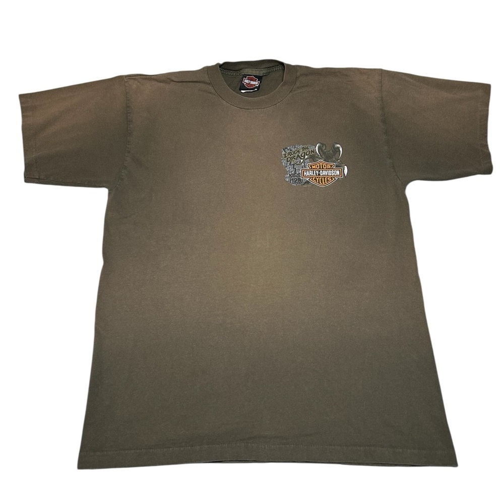Harley-Davidson Olive Green Short Sleeve Logo Tee